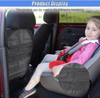 2PCS Kick Mat Back Seat Protector, Waterproof Car Backseat Cover for Kids with 2 Storage Mesh Pockets, Universal Vehicle Seat Back Organizer Protect from Dirt and Mud