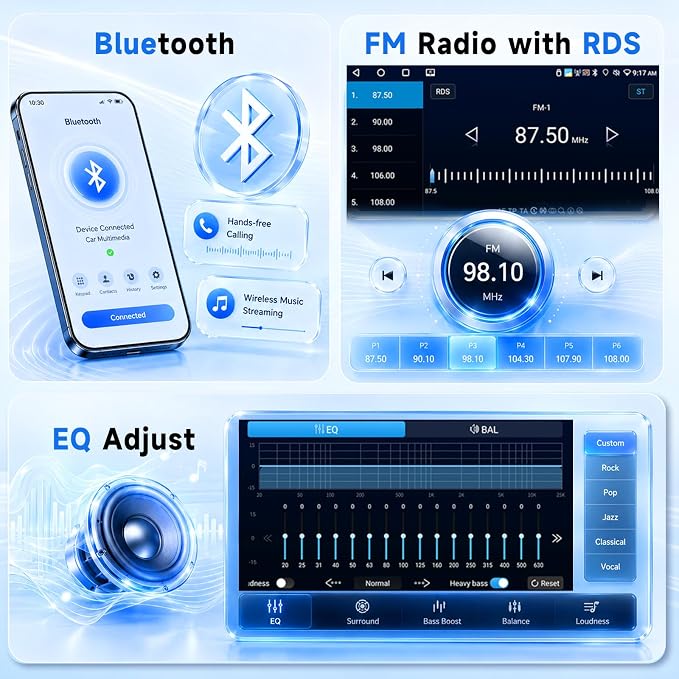 4G+64G Android Car Stereo for VW Jetta Passat Golf Beetle Polo Caddy Tiguan Touran SEAT Skoda,7 Inch Touchscreen with Wireless Carplay Android Auto GPS WiFi Bluetooth FM/RDS DSP Canbus Camera