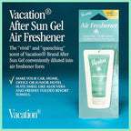 Car Air Freshener, Pack of 3 - Hanging Air Freshener for Car, Home and Office, After Sun Gel Signature Scent, Aloe and Cucumber, Long-Lasting Deodorizer