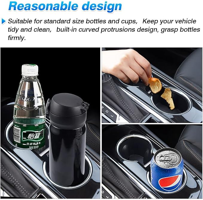Cup Holder Inserts for Chevy/Chevrolet Equinox 2018 2019 2020 2021 2022 2023 2024 Accessories Center Console Water Cup Holder