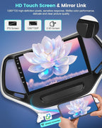 4+64G Android Car Stereo for Jeep Cherokee Sport 2014 2015 2016 2017 with Wireless Carplay/Android Auto - 10 Inch HD Touchscreen Radio with 32EQ DSP/5G WiFi/GPS/SWC + AHD Rear View Camera