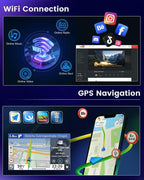 2+64GB for Kia Soul 2014 2015 2016 2017 (Manual A/C) Android Car Stereo Wireless Carplay Android Auto 9 Inch Touchscreen Car Radio GPS Navigation WiFi Bluetooth FM EQ+Backup Camera