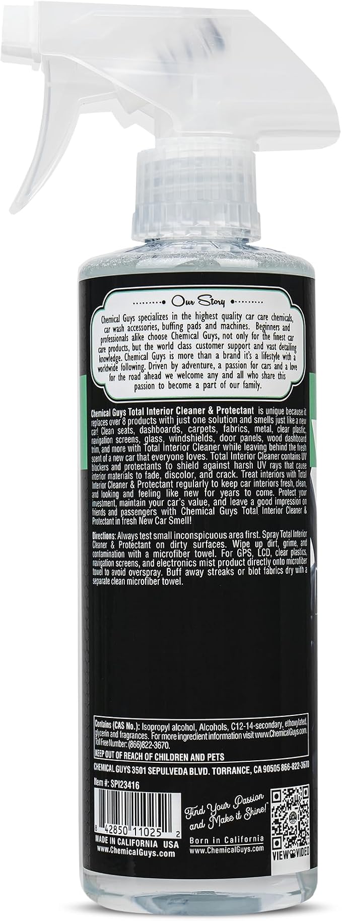 SPI23416 Total Interior Cleaner and Protectant, New Car Smell, (Safe for Cars, Trucks, SUVs, Jeeps, RVs & More) 16 fl oz (Pack of 2)