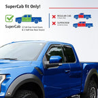 Goodyear Shatterproof in-Channel Window Deflectors for Ford F150 Raptor 2017-2020 SuperCab, Rain Guards, Window Visors for Cars, Vent Deflector, Car Accessories, 4 pcs - GY007734
