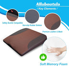 Car Seat Cushion, Car Seat Cushions for Long Driving | Comfortable Memory Foam Driver Seat Cushion, Automotive Seat Cushions, Butt Pillow for Car,Truck, Office Chair, Brown