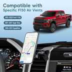 Magnetic Vent Phone Mount Compatible with 2015-2020 Ford F-150, 2017-2021 Super Duty & 2018-2021 Expedition, Car Full Metal Phone Holder Cradles Bracket Stand for All Smartphone