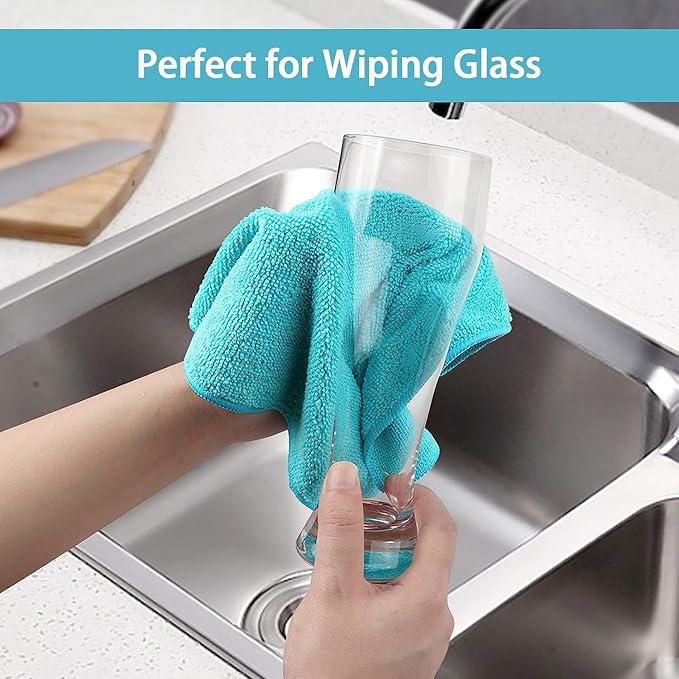Microfiber Cleaning Cloth 600 Pack, Microfiber Towel for Cars, Lint Free, Scratch-Free, Highly Absorbent, and Cleaning Rags for House, Window and Glass, Cars, TV Screen 11.5 X11.5 inch