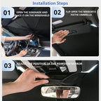 [2026 Upgraded] Sedan SUV Car Sun Shade for Windshield UV Rays and Heat Sun Visor Protector, Foldable Windshield Sun Shade Umbrella,Keep Car Cool,Easy to Use/Store,57''x 30''