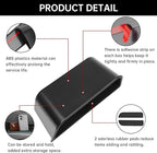 4PCS Door Side Storage Box for Ford Fusion 2013 2014 2015 2016 2017 2018 2019 2020 Front and Rear Accessories Phone Holder Door Grab Handle Pocket Storage Organizer ABS Plastic, Black Mat