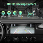 Single Din Radio for Car - Supports Apple Carplay & Android Auto，6.28 inch Single Din Touchscreen Radio with Bluetooth，Backup Camera，Enhanced Mic，USB ，SWC ，RCA，EQ，FM (Black)