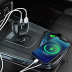 [2026 Upgraded] Cigarette Lighter Splitter, 180W 2-Socket Cigarette Lighter Adapter with Dual QC3.0 and 20W PD USB C Car Charger Splitter for GPS/Dash Cam/Laptop/iPad/iPhone 17/16/15/14/13/12