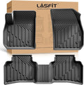 Floor Mats for Cadillac XT4 2019-2025, All Weather TPE Custom Fit Automotive Floor Mats for Cars, 1st and 2nd Row Car Floor Mats Full Set for Cadillac XT4 Accessories, 3 PCS, Black