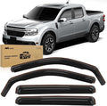 in Channel Rain Guards for Ford Maverick 2022 2023 2024 2025 2026 Side Window Deflectors Vent Visors, Smoke Tint, Car Window Shade for Rain/Snow, Reduce Wind Noise, Car Wash Safe, 4PCS