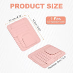 Car Sun Visor Organizer 6.02" x 4.76" Leather Multi-Pocket Visor Card Sleeve Pocket Car Truck SUV Interior Storage Pouch for Driving License Credit Cards Bills Sunglasses, Pink