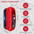 Automotive Oil Film Cleaning Brush with Reusable Foam Sprayer, Upgraded Antifog Glass Cleaning Board, Glass Oil Film Remover for Car Windows & Windshields,Versatile Car Glass Cleaner Brush (2Pack_Red)