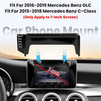 Car Phone Holder for Benz GLC 2016-2019,Benz C-Class 2015-2018- for MagSafe Magnetic Cell Phone Mount for GLC Accessories 7 inch Screen - Strong Magnets for iPhone