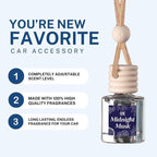 C&E Craft Co Hanging Car Air Freshener Diffuser 2 Pack, Long Lasting Fragrance Oil Car Freshener, Glass Bottle Auto Air Freshener, Made in USA (Morning Coffee)
