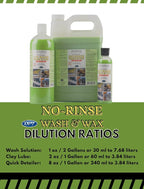 Optimum (NRWW2012G4) No Rinse Wash & Wax - 1 Gallon, (Case of 4)