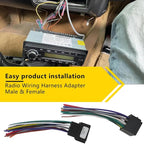 16-Pin Car Radio Wiring Harness Adapter Male & Female Compatible for Kenworth 2008-2020 Stereo Connector to Compatible for JVC/for Pioneer/for Kenwood/for Sony/for Android