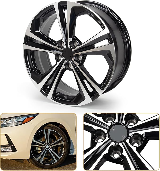 Replacement New 18'' x 7.5" Aluminum Alloy Wheel Rim Compatible with Nissan Sentra SR 2020-2022, Factory Replacement Rim, OE Direct Replacement