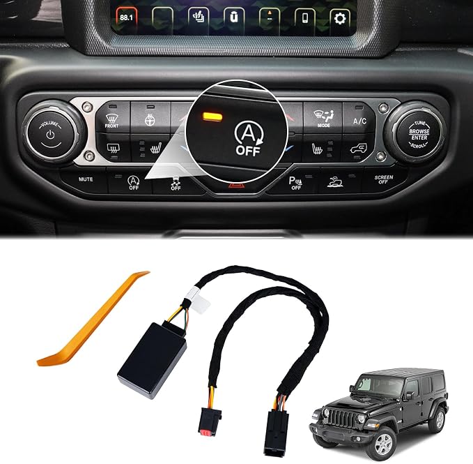 Auto Start Stop Eliminator for 2018-2024 Jeep Wrangler JL & 2020-2024 JT, Engine Start-Stop System Bypass, Automatic Stop-Start Canceller