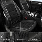 Upgraded Cooling Car Seat Cover with 3-Second Fast Cooling, Cooling Seat Covers for Cars, Cooling Car Seat Cushion, 12V–24V for Car SUV Truck RV, Best Gift for Drivers (Black)