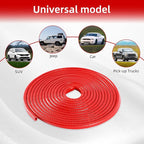 16.4Ft (5M) Car Door Edge Guard, No Glue Car Door Entry Guard Protective Strip, Rubber Edge Trim Car Door Protector, Applicable to Car, Truck, SUV and ATV, Car Exterior Accessories（Red）