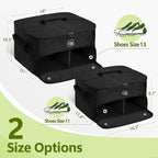 Odor-Absorbing 2-Layer Large Golf Trunk Organizer with Activated Carbon Fabric - Water-Resistant Golf Shoe Bag for Shoes Balls Tees Clothes Gloves Golf Accessories, Fathers Day Dad Gifts for Men