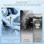 Car Air Freshener 2 Pack, Vanilla Musk Hanging Diffuser, 45+ Days Long Lasting Scent, Refillable Bottle, Odor Control for Auto Interior, Made in USA