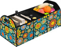 Hippie Flower Car Trunk Storage Box with Pockets Car Accessory for SUVs Cars Automotive Organizer