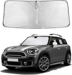 Windshield Sunshade Compatible for Mini Country Man Cooper F60 2017-2024 2025 2026, Sun Visor for Front Windshield & Window Sun Shade Cover, UV Heat Blocker & Protector, Car Accessories