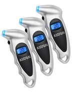 Digital Tire Pressure Gauge 0-150PSI Calibrated to ANSI B40.7 +/-1PSI, 4 Units for Car Truck Bicycle with Backlight LCD, Silver, 3Pack