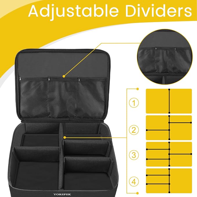 2 Layer Golf Trunk Organizer, Golf Gifts for Men with Separate Ventilated Compartment for 2 Pair Shoes, Waterproof Car Trunk Locker for Balls, Tees, Clothes, Gloves, Gifts for Golfers