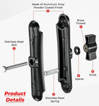 1" Ball Aluminum Alloy Double Socket Arm, 5.9" Length Long Arm | Compatible with RAM Mounts B Size 1" Ball Components, for Fish Finder Mount, Motorcycle Bike Car Phone Mount Holder