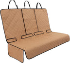 Dog Car Seat Cover for Back Seat - Tan, Universal Fit - Waterproof & Non-Slip Oxford Fabric Cover - Protector for SUV & Truck - Pet Travel Accessory