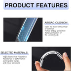 4 PCS Car Door Anti-Collision Strip, Rearview Anti-Impact Sticker, Door Protection Decorative Covers, Door Edge Bumper Guard, Universal Car Side Door Edge Protector (Transparent)