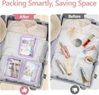 Clear Makeup Bag - TSA Approved Toiletry Bag for Carry-on & Checked Luggage, Water Resistant Car Storage Organizer with Reinforced Seams