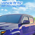 in Channel Rain Guards Fit for Chevrolet Chevy Trailblazer 2021-2026, Smoke Tinted Window Deflectors Vent Visors, Vent Shade Shield, 2021 2022 2023 2024 2025 2026, 4pcs