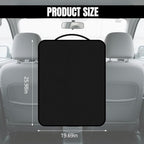 2PCS Kick Mats Back Seat Protector for Kids, Waterproof Oxford Cloth Car Back of Seat Protector, Seatback Cover for Car Front Seats, Protection Against Dirt Dust Mud Scratches (Black)