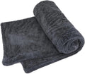 1200GSM Microfiber Car Drying Towel, Double-Twist Loop, Ultra-Absorbent, Quick-Dry, Lint- & Streak-Free, Scratch-Safe, for Car Wash & Detailing (1 Pack) (Dark Grey, 16" x 24")