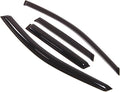 WD2-003 Dark Smoke 4 Pcs Set Window Visor (Outside Mount) Deflector Rain Guard Compatible with 2007-2012 Acura RDX