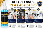 2fl Oz Fognexxa Premium Anti Fog Spray for Glasses, Goggles, VR Headsets & Face Shields, 24 Hour Fog Protection, Safe for Coated Lenses, 400+ Applications, Made in USA