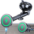 for MagSafe Car Mount Charger【Ultra Magnet】 Magnetic Phone Holders for Your Car Charger【Windshield+Vent+Dash】 Magnetic Wireless Car Phone Holder Charger Car Mount for iPhone 17 (Carbon Fiber)