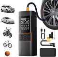 Cordless Tire Inflator Portable Air Compressor with Digital Pressure Gauge, Fast 4X Inflation for Car Truck SUV, Auto Shut Off