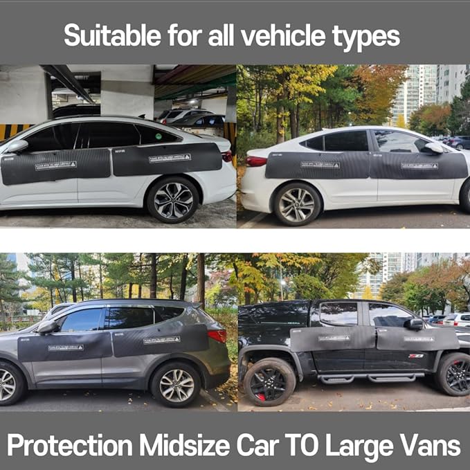 BestDoorGuard Dent Prevent Removable Magnetic Car Door Protector Lightweight Car Door Guard Door Ding Dent Protector