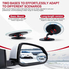 Blind Spot Mirrors, 2" Round HD Glass Frameless 360° Adjustable Convex Rear View Mirrors with Wide Angle Stick, Exterior Accessories for Cars, SUVs and Trucks, 2 Pack