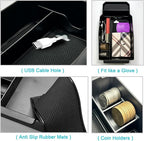 6Pcs for 2023-2026 Mazda CX-50 Center Console Organizer Door Handle | for 2023 2024 2025 2026 Mazda CX-50 Hybrid Accessories Middle Console Storage Box & Door Handle Pockets