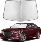 Windshield Sunshade Compatible for Chrysler 300 2011-2023 2024 2025, Sun Visor for Front Windshield & Window Sun Shade Cover, UV Heat Blocker & Protector, Car Accessories