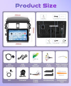 4Core 4G+128G Android 15 Car Radio for Toyota Corolla 2009-2013, Car Stereo Wireless Carplay Andorid auto Mirror Link 9'' HD Touchscreen GPS WiFi Bluetooth 5.0 FM/RDS EQ-32 SWC Backup Camera