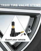 5 Pcs TR600 High Pressure Tire Valve Stems - Heavy-Duty Rubber Snap-in Valve for 0.453" Rim Hole, Fit for Trucks, Trailers, Cars